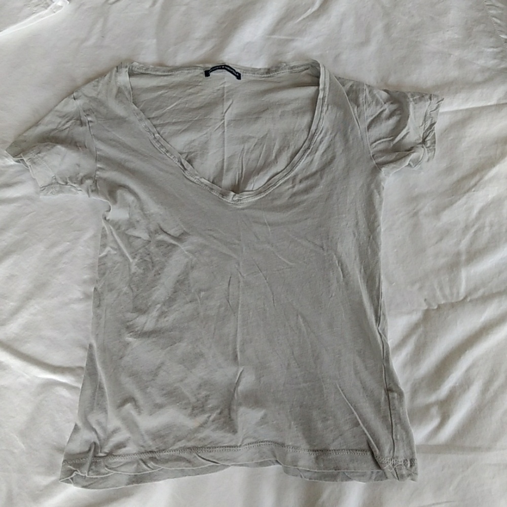 100% cotton, v neck t shirt